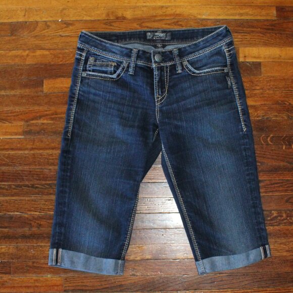 🍁5/$25🎃 Silver Lola jean capris Size W28 - Picture 4 of 5